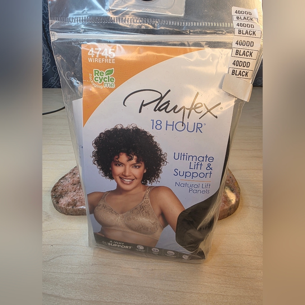Playtex 18 Hour Bra Wirefree Ultimate Lift True Support Womens 4745 NEW